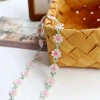 Fresh and colorful water-soluble embroidered lace, lily of the valley baby dress, children's clothing, cheongsam, gift packaging accessories, lace details Picture